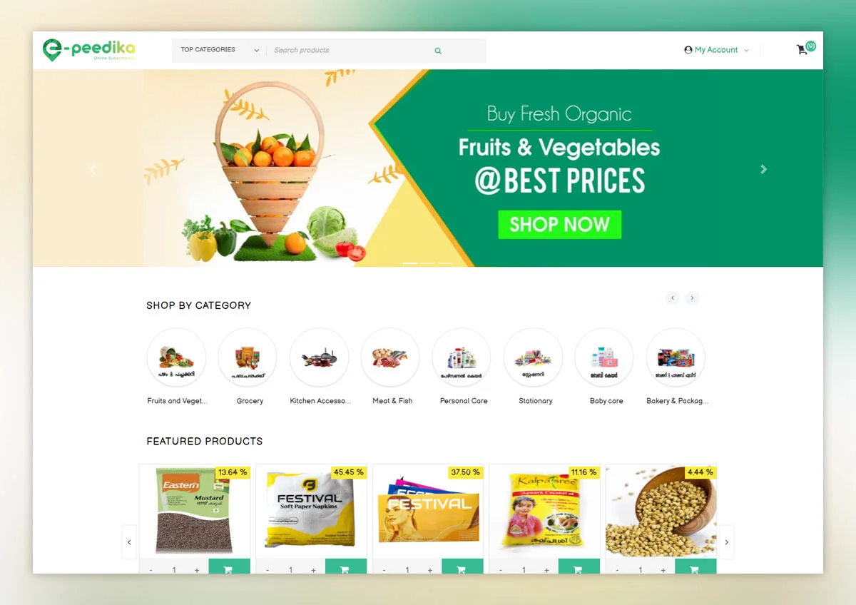 Multi Store Ecommerce Website Development in Calicut, Thrissur